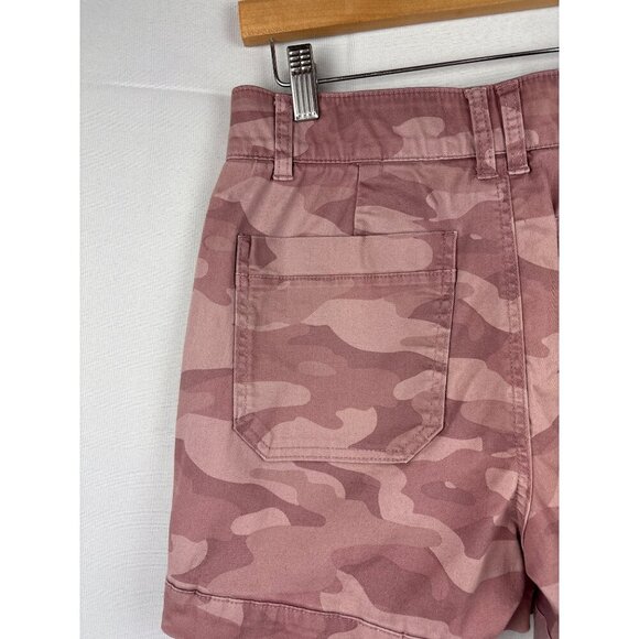 Democracy Womens "Ab"solution Camo Shorts Size 4 Pink - Picture 5 of 5